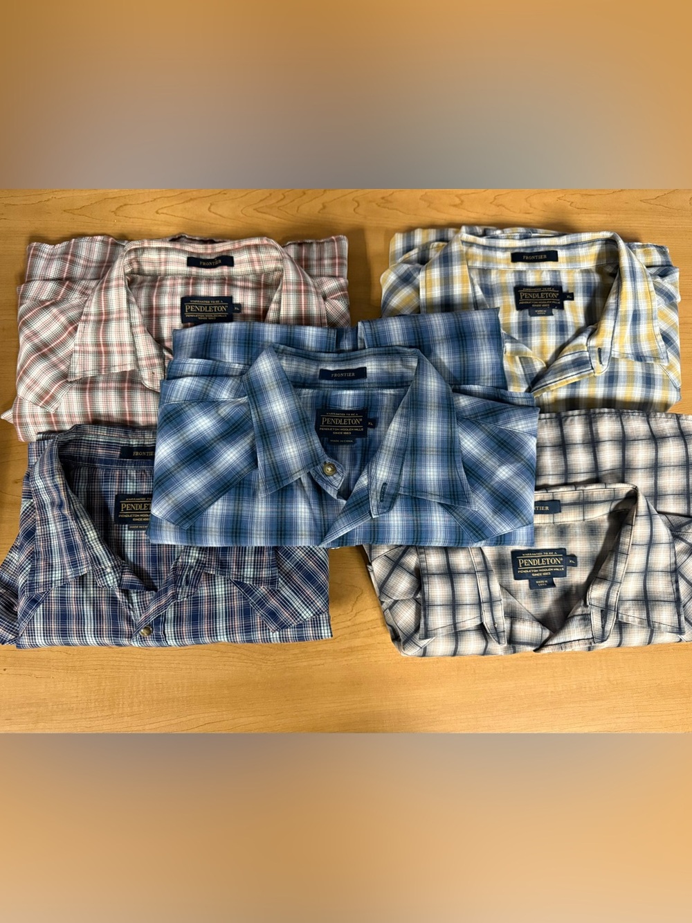 Pendleton Frontier Western Shirts short sleeve XL , 5 total shirts